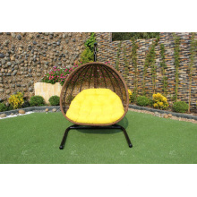 Nackter Synthetischer Poly-Rattan-Schaukelstuhl oder Hängematte für Outdoor-Garten-Patio-Korbmöbel